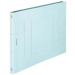 (まとめ) ライオン事務器 フラットファイル(環境) 樹脂押え具 B4ヨコ 150枚収容 背幅18mm 水 A-508KB4E 1セット(10冊) 【×5セット】