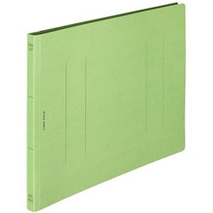 (まとめ) ライオン事務器 フラットファイル(環境) 樹脂押え具 B4ヨコ 150枚収容 背幅18mm 緑 A-509KB4E 1セット(10冊) 【×5セット】