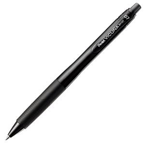 （まとめ） ぺんてる 油性ボールペン ビクーニャ エックス 0.7mm 黒 BX107A-A 1セット（10本） 【×5セット】