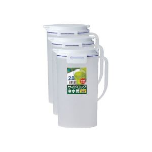 （まとめ） アスベル 水差しポット ドリンクビオ 2.0L 8231-D202 1セット（3個） 【×5セット】