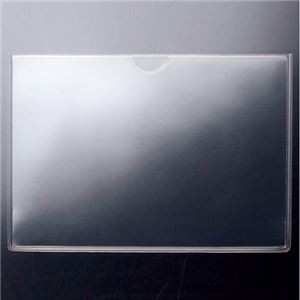（まとめ） TANOSEE ソフトカードケース B7 1枚 【×50セット】