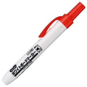 （まとめ） TANOSEE ノック式ホワイトボードマーカー カートリッジタイプ 中字丸芯 赤 1本 【×40セット】