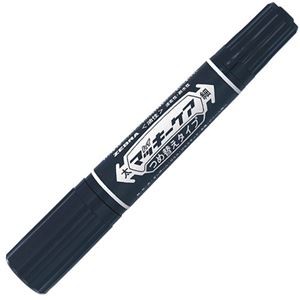 (まとめ) ゼブラ 油性マーカー ハイマッキーケア つめ替えタイプ 太字+細字 黒 YYT5-BK 1本 【×40セット】