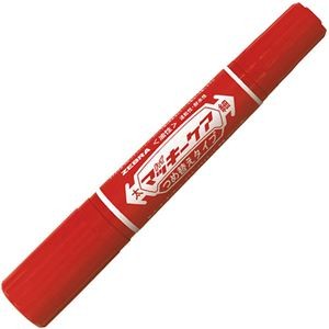 (まとめ) ゼブラ 油性マーカー ハイマッキーケア つめ替えタイプ 太字+細字 赤 YYT5-R 1本 【×40セット】