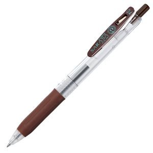 (まとめ) ゼブラ ゲルインクボールペン サラサクリップ 0.4mm 茶 JJS15-E 1本 【×60セット】