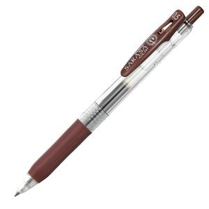 (まとめ) ゼブラ ゲルインクボールペン サラサクリップ 0.5mm 茶 JJ15-E 1本 【×60セット】