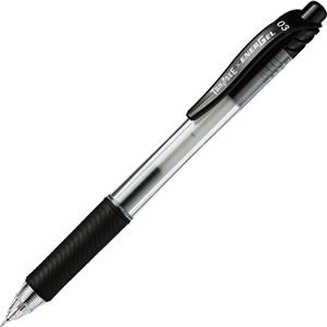 （まとめ） TANOSEE ノック式ゲルインクボールペン ニードルタイプ 0.3mm 黒 1本 【×80セット】