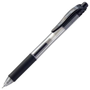 （まとめ） TANOSEE ノック式ゲルインクボールペン ニードルタイプ 0.5mm 黒 1本 【×60セット】