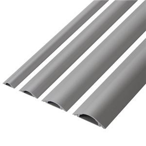 （まとめ） エレコム 床用モール 幅30mm×長さ1m グレー LD-GA1207／LG 1本 【×10セット】