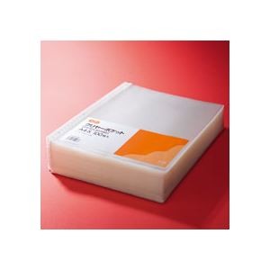 （まとめ） TANOSEE クリヤーポケット（クリアポケット） A4タテ 2・4・30穴 1パック（100枚） 【×10セット】
