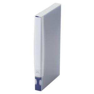 （まとめ） エレコム DVD／CD用ディスクファイル 24枚収納 ブルー CCD-FS24BU 1個 【×10セット】