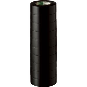 （まとめ） オカモト ビニールテープ No.470 19mm×10m 黒 No.470-19x10 クロ 1パック（10巻） 【×10セット】