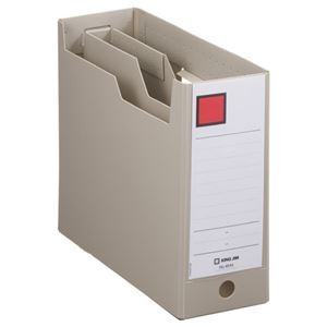 （まとめ） キングジム GボックスPP（仕切り付） A4ヨコ 収納幅100mm グレー 4644 1冊 【×10セット】