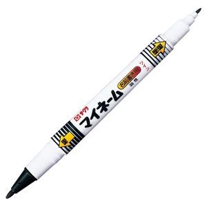 (まとめ) サクラクレパス 油性マーカー マイネームツイン 細字・極細 黒 YKT#49 1本 【×60セット】