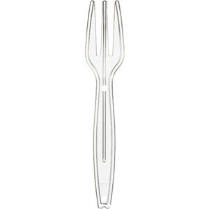 (まとめ) サンナップ 試食用 ミニフォーク 90mm 個包装 MF100P-CL 1パック(100本) 【×20セット】