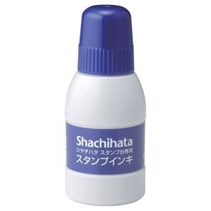 (まとめ) シヤチハタ スタンプ台専用補充インキ 40ml 藍色 SGN-40-B 1個 【×10セット】