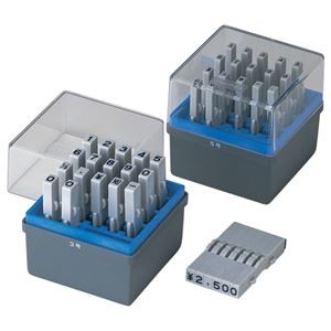 (まとめ) シヤチハタ 柄付ゴム印 連結式 数字(セット) ゴシック体 3号 GRN-3G 1セット 【×5セット】