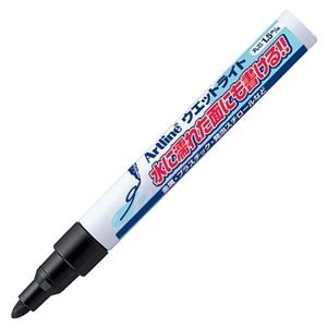 (まとめ) シヤチハタ 油性マーカー アートライン ウエットライト 中字丸芯 黒 K-47N-K 1本 【×40セット】