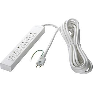 (まとめ) バッファロー 3ピン式電源タップ 6個口タイプ 2m ホワイト BSTAPST3620WH 1個 【×2セット】