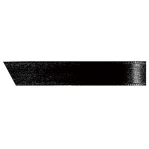 (まとめ) ヘッズ 片面サテンリボン 幅10mm×30m ブラック 1090R 1巻 【×15セット】