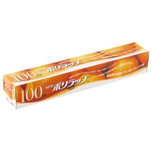 (まとめ) 宇部フィルム NEWポリラップ 30cm×100m 1本 【×10セット】