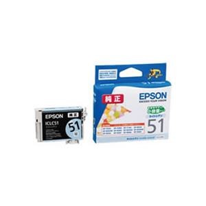 【業務用5セット】【純正品】 EPSON エプソン インクカートリッジ/トナーカートリッジ 【ICLC51 LC ライトシアン】 ×5セット