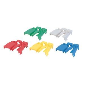(まとめ)サンワサプライ モジュラーカバー(後付け可能・5色セット) ADT-MC3K【×5セット】