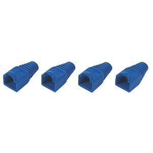 (まとめ)サンワサプライ モジュラーカバー(先付けタイプ・ブルー) ADT-MC4B-10【×10セット】