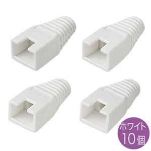 (まとめ)サンワサプライ モジュラーカバー(先付けタイプ・ホワイト・10個) ADT-MC7L【×10セット】