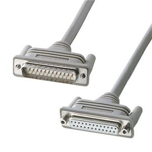 (まとめ)サンワサプライ RS-232Cケーブル(25pin延長用・3m) KRS-002K【×2セット】