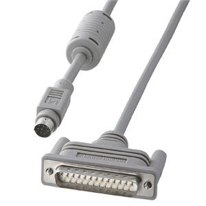 (まとめ)サンワサプライ RS-232CケーブルMacintosh対応(シリアルポート・モデム・TA用・1.5m) KRS-405M1K【×2セット】