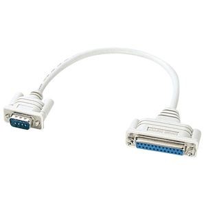 （まとめ）サンワサプライ RS-232C変換ケーブル（0.2m） KRS-9M25F02K【×3セット】