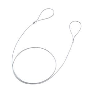 (まとめ)サンワサプライ eセキュリティ(ワイヤー、1.0m・2.2mm) SLE-11W-1【×10セット】