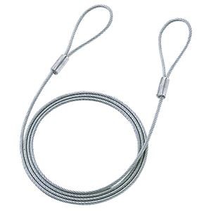 (まとめ)サンワサプライ eセキュリティ(ワイヤー、1.5m・3.5mm) SLE-1W【×10セット】
