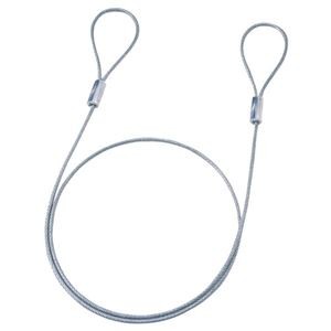 (まとめ)サンワサプライ eセキュリティ(ワイヤー、1.0m・3.5mm) SLE-1W-1【×10セット】