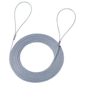 (まとめ)サンワサプライ eセキュリティ(ワイヤー、3.0m・1.6mm) SLE-3W-3【×5セット】