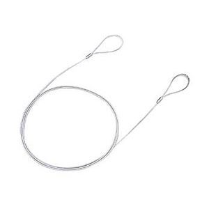 (まとめ)サンワサプライ eセキュリティ(ワイヤー、1.5m・1.0mm) SLE-6W【×10セット】