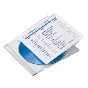 (まとめ)サンワサプライ プラケース用インデックスカード・薄手(罫線入) JP-IND13-100【×5セット】