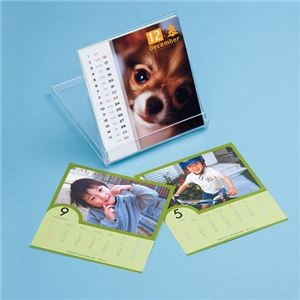 (まとめ)サンワサプライ 手作りカレンダーキット(卓上用・小) JP-CALSET27N【×5セット】