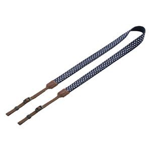 （まとめ）サンワサプライ 小型デジタル一眼ストラップ・水玉（ブルー） DG-SST5BL【×3セット】