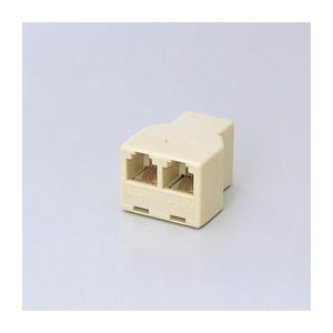 （まとめ）エレコム 2分岐アダプタ AD-MJFBE【×20セット】