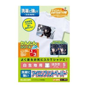 (まとめ)エレコム アイロンプリントペーパー(洗濯に強い) EJP-SWPH2【×10セット】