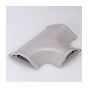 (まとめ)エレコム モール接続ユニット(T型分岐・グレー) LD-GAT27/LG【×10セット】