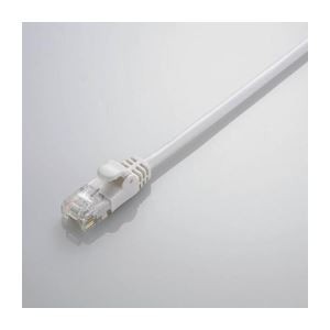 (まとめ)エレコム Gigabit やわらかLANケーブル(Cat6準拠) LD-GPY/WH10【×3セット】