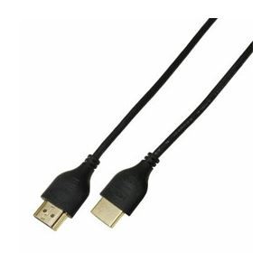 (まとめ)ミヨシ(MCO)HDMIケーブル スリムタイプ 1.5m 黒 HDM-HEHS15/BK【×2セット】