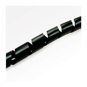 (まとめ)ミヨシ(MCO)スパイラルチュ-ブ Lサイズ(Ф30～130mm) 1.5m 黒 CH-STL15/BK【×10セット】