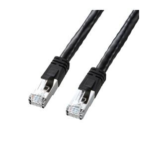 (まとめ)サンワサプライ PoE CAT6LANケーブル(7m) KB-T6POE-07BK【×2セット】