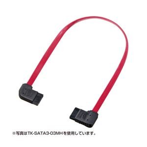 (まとめ)サンワサプライ 右右L型シリアルATA3ケーブル TK-SATA3-05MH【×3セット】