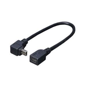 (まとめ)変換名人 USBmini L型ケーブル延長20(上L) USBM-CA20UL【×10セット】