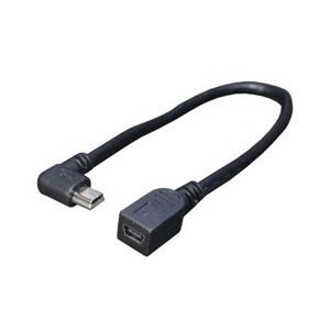 (まとめ)変換名人 USBmini L型ケーブル延長20(右L) USBM-CA20RL【×10セット】